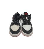 Adidasi copii Nike, 35, piele intoarsa, material textil, piele, alb negru - imagine 3