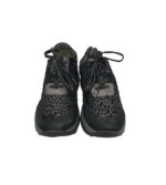 Adidasi barabti Waldlaufer, 42, piele intoarsa, piele, negru - imagine 3