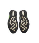 Adidasi copii 26, imitatie de piele, material textil, negru verde - imagine 5