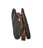 Sandale barbati 40, piele, maro - imagine 4