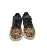 Adidasi copii Adidas, 33, imitatie de piele, maro negru - imagine 3