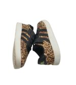 Adidasi copii Adidas, 33, imitatie de piele, maro negru - imagine 4
