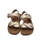 Sandale dama 39, imitatie de piele, bej - imagine 3