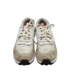 Adidasi barbati Nike, 41, piele intoarsa, material textil, alb gri - imagine 3
