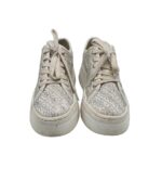 Adidasi dama Guess, 39, material textil, alb gri - imagine 3