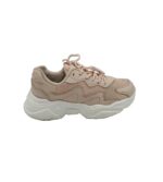 Adidasi, dama 38, imitatie de piele, material textil, crem
