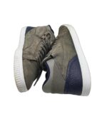 Tenisi barbati Puma, 46, piele intoarsa, gri - imagine 4