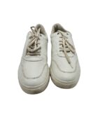 Adidasi barbati 45, imitatie de piele, alb - imagine 3