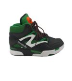 Adidasi barbati Reebok, 44, material textil, piele, negru verde