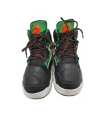 Adidasi barbati Reebok, 44, material textil, piele, negru verde - imagine 2