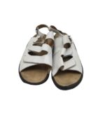 Sandale dama Vivo, 42, piele, alb - imagine 3