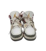 Adidasi dama Jordan, 38, imitatie de piele, piele, alb gri - imagine 3