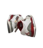 Adidasi dama Jordan, 38, imitatie de piele, piele, alb gri - imagine 4