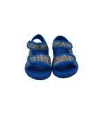 Sandale copii 26, material textil, albastru gri - imagine 3