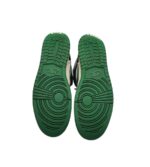 Adidasi dama Jordan, 38, imitatie de piele, piele, negru verde - imagine 5