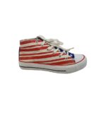 Tenisi dama  40, material textil, alb rosu