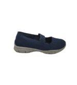 Espadrile dama Skechers 39, material textil, bleumarin