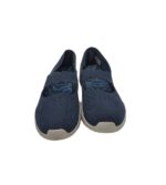 Espadrile dama Skechers 39, material textil, bleumarin - imagine 3
