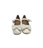 Balerini copii Primark, 30.5, imitatie de piele, alb - imagine 3