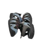 Sandale copii Crane, 33, imitatie de piele, material textil, gri albastru - imagine 3