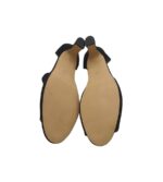 Sandale dama 39, material textil, negru - imagine 5