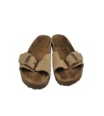 Saboti dama Bio 41, piele intoarsa, maro - imagine 3