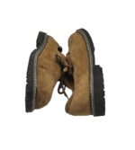 Pantofi barbati  45, piele intoarsa, maro - imagine 4