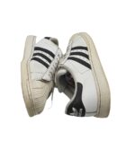 Adidasi dama Adidas, 38, imitatie de piele, piele, alb negru - imagine 3