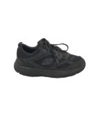 Adidasi barbati Skechers, 42, imitatie de piele, material textil, negru