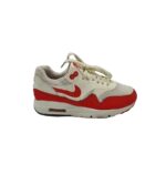 Adidasi dama Nike 40, material textil, imitatie de piele, alb rosu
