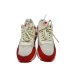Adidasi dama Nike 40, material textil, imitatie de piele, alb rosu - imagine 3