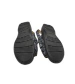 Sandale dama 42, piele intoarsa, negru gri - imagine 5
