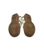 Sandale dama Rieke 38 , imitatie de piele, material textil, alb - imagine 5