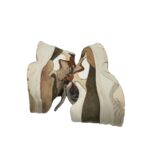 Adidasi dama On y GO, 39, piele intoarsa, piele, maro - imagine 4