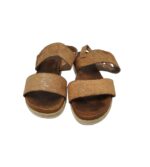 Sandale dama  39, imitatie de piele, maro - imagine 3