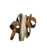 Sandale dama  39, imitatie de piele, maro - imagine 4
