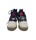 Adidasi dama Jordan, 38, imitatie de piele, material textil, alb - imagine 3
