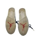 Adidasi dama Jordan, 38, imitatie de piele, material textil, alb - imagine 5