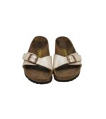 Saboti dama Birkenstock, 38, imitatie de piele, bej - imagine 3