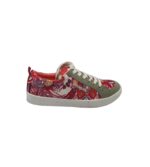 Adidasi dama Desigual, 38, piele intoarsa, material textil, alb rosu