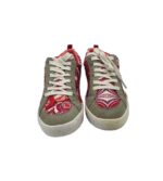 Adidasi dama Desigual, 38, piele intoarsa, material textil, alb rosu - imagine 3