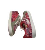 Adidasi dama Desigual, 38, piele intoarsa, material textil, alb rosu - imagine 4