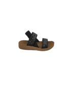 Sandale copii Cupcake, 30, material textil, negru