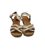 Sandale dama 5th Avenue, 38, piele, bej - imagine 3