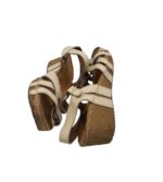 Sandale dama 5th Avenue, 38, piele, bej - imagine 4