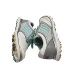 Adidasi dama Adidas, 38, imitatie de piele, alb gri (golf) - imagine 4