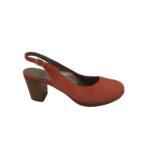 Sandale dama Madeleine 39, piele intoarsa, rosu
