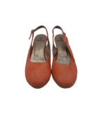 Sandale dama Madeleine 39, piele intoarsa, rosu - imagine 3