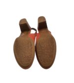 Sandale dama Madeleine 39, piele intoarsa, rosu - imagine 5