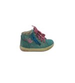 Botine copii Superfit, 25, piele intoarsa, albastru